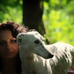 Saphira (Husky) und Dana (Galgo)